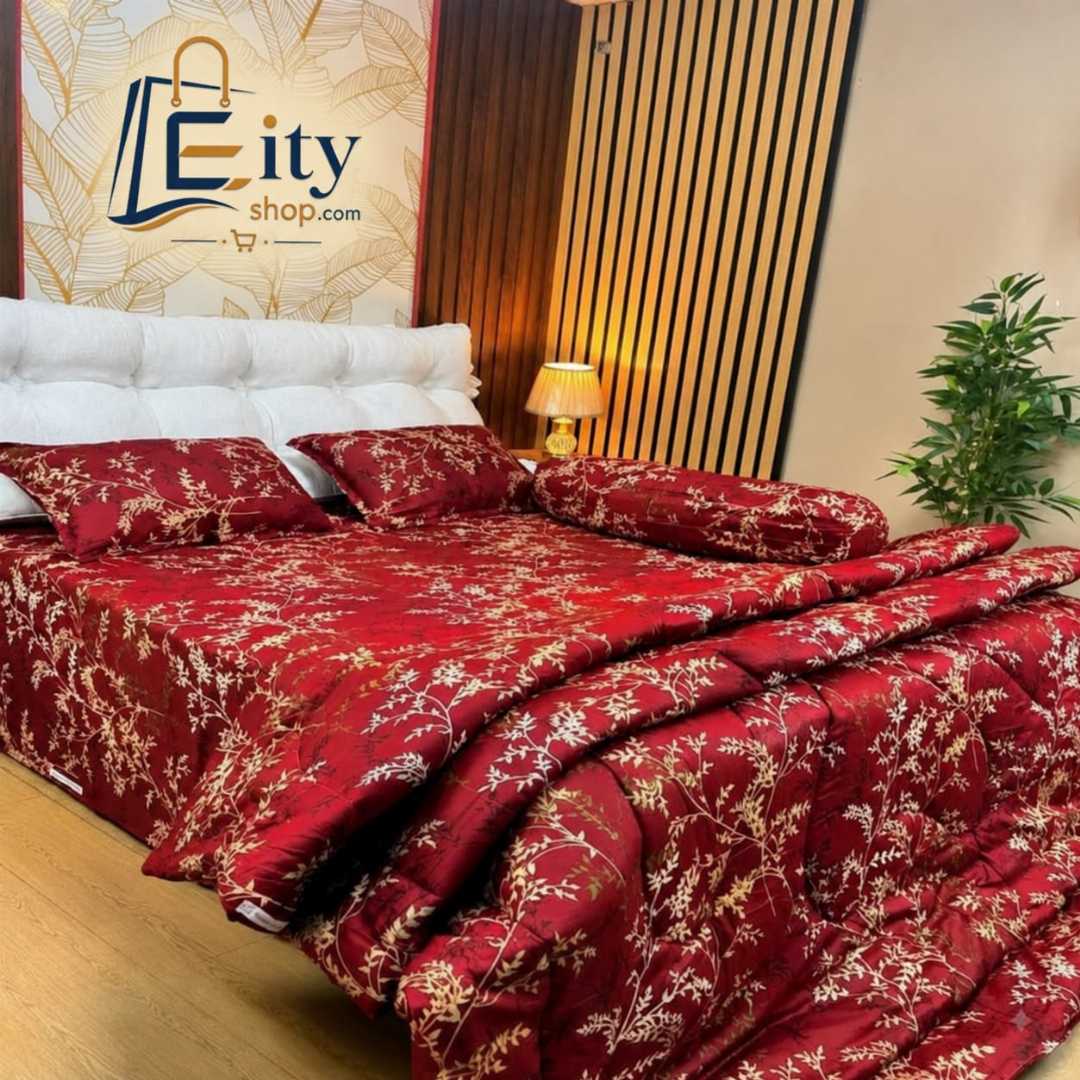 Premium,Quality,Luxury,Twill,Cotton,Fabrics,Comforter,5,Pcs,Set