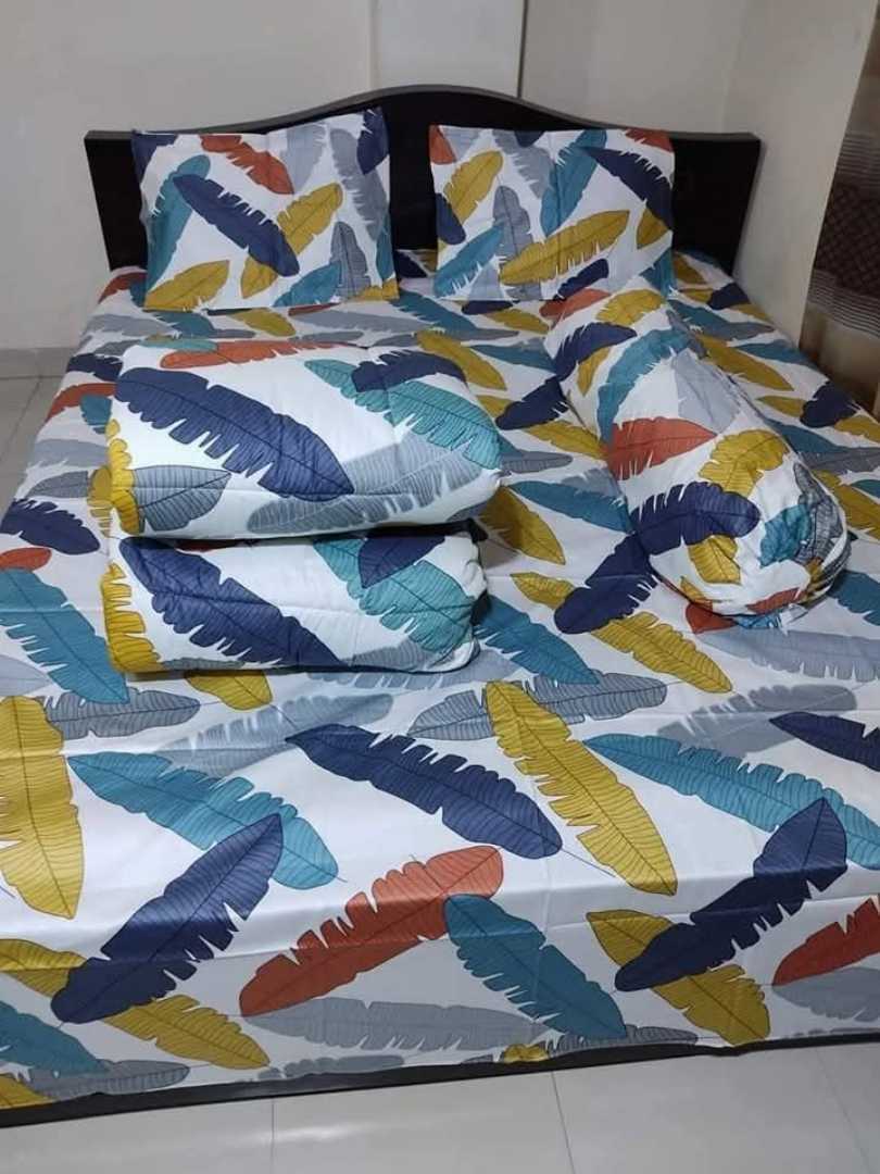 Premium,Quality,Luxury,Twill,Cotton,Fabrics,Comforter,5,Pcs,Set