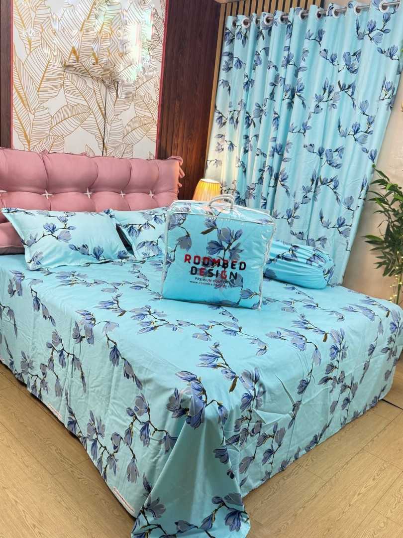 Premium,Quality,Luxury,Twill,Cotton,Fabrics,Comforter,5,Pcs,Set